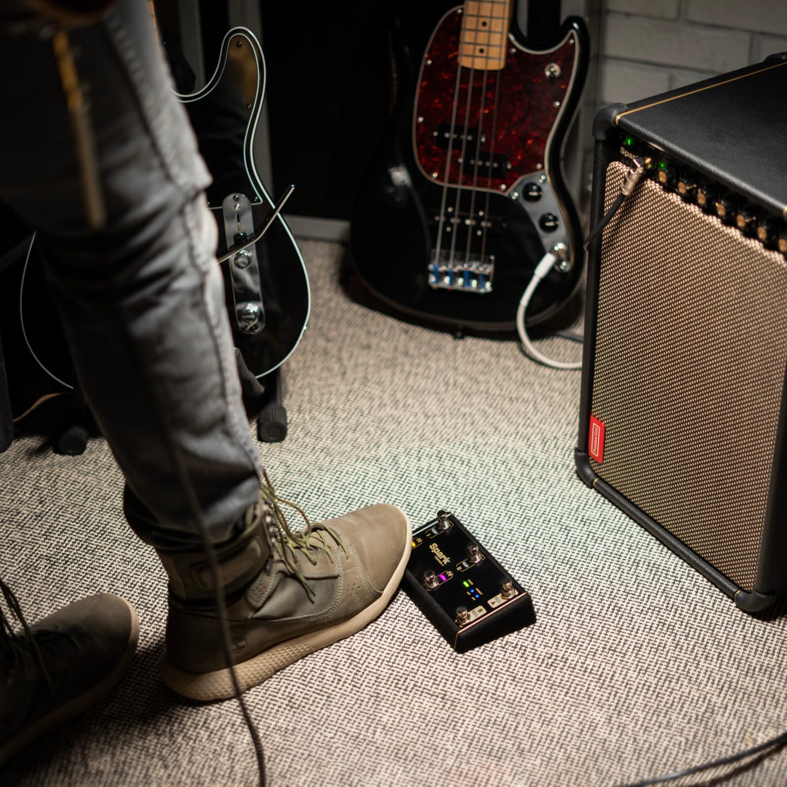 Positive Grid Spark Control X Wireless Footswitch Pedal & Controller for Spark Series Amps - Enhance Your Performance